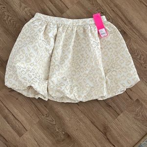 Lilly Pulitzer leah animal print bubble skirt NWT SIZE 4